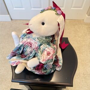 Floral Bunny Plush Toy